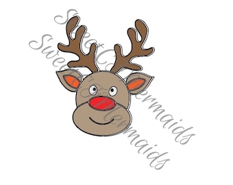 Reindeer SVG Digital download cutting file silhouette/ Cricut