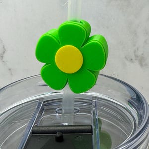 Groovey Flower  Straw Topper/Straw buddy/Topper for straws/ Tumbler Accessories