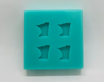 Minnesota stud earrings silicone mold