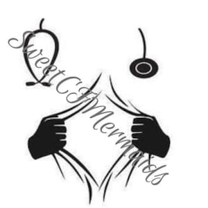 Super Hero Scrub SVG / Schneiden Datei / Instant Download/Cricut/Silhouette