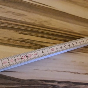 Zollstock graviert Gliedermaßstab, Maßstab, 2 Meter, Holz, mit Wunschgravur, Lasergravur Bild 3
