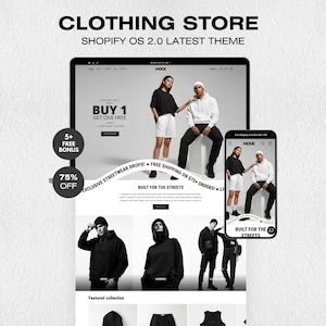 Streetwear Shopify Theme, Clothing Brand Website Template