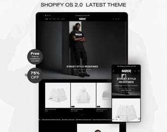 Dark Streetwear Shopify Theme 2.0, Minimal Fashion Boutique