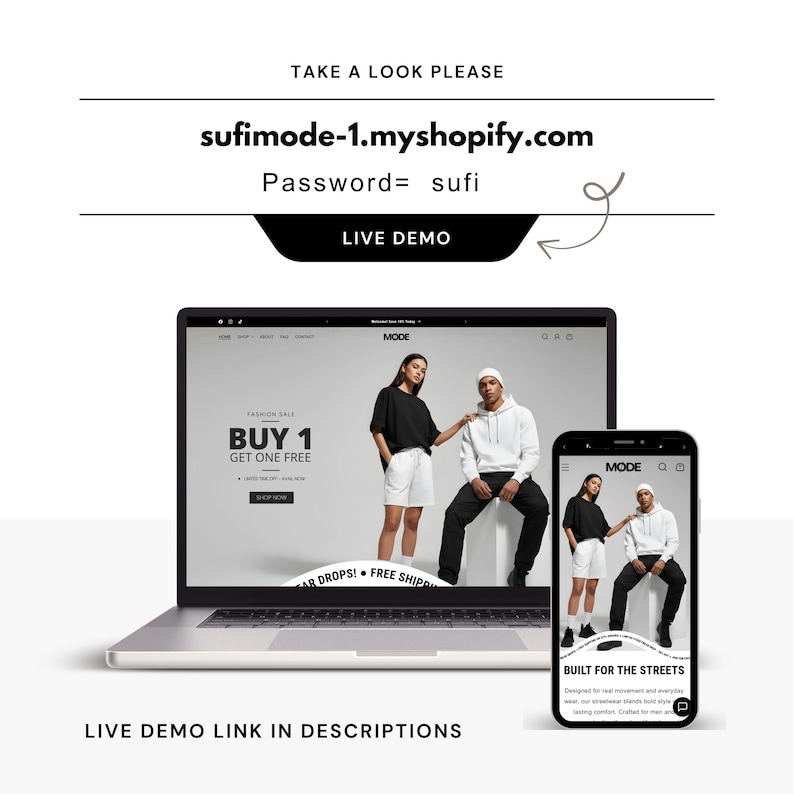 Mobile Responsive Streetwear Boutique Shopify Template
