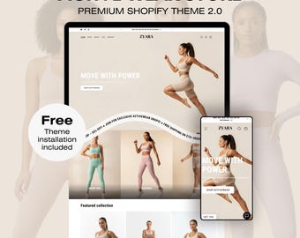 Zyara Activewear Shopify Theme 2.0 | Minimalist Women's Sportswear