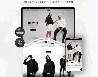 Streetwear Shopify-thema | Websitesjabloon modeboetiek