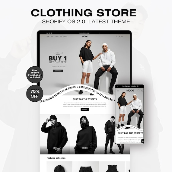 Streetwear Shopify Theme  | Fashion Boutique Website Template
