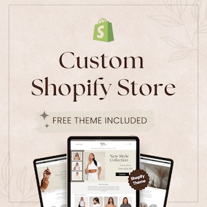 Anpassad Shopify-temadesign, responsiv webbplats, livstidssupport