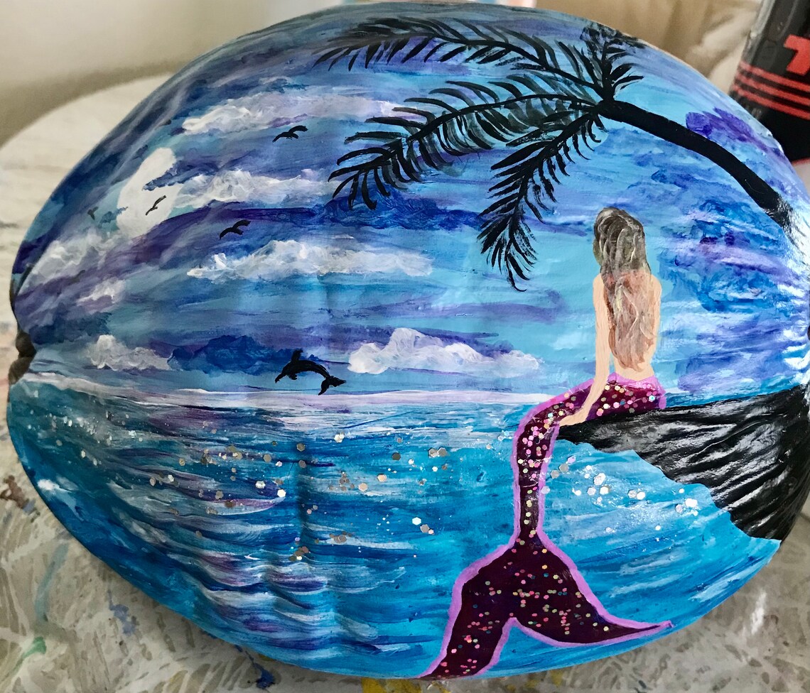 Painted Coconuts Etsy