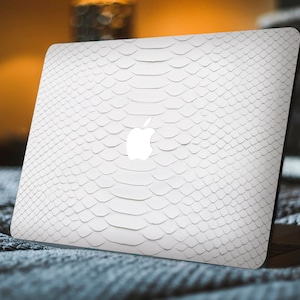 Albino Snake Skin Art MacBook Hard Case MacBook Pro 13 14 16 Case MacBook Air 11 13 2018-2023 Hard Plastiс MacBook 16 M1 M2 Cover NK0346