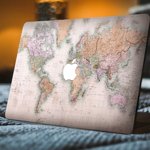 World Map Macbook Air Case Travelers Macbook Air 13 Case Earth Macbook Case Planet Macbook 12 Case Globe Macbook Pro 13 Case Pro 15 NK0329