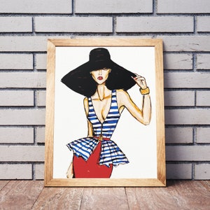Fashion Lady With a Hat Art Paint By Numbers Canvas Painting By Numbers Painting Kit Hobby Art Paint By Numbers DIY Kit Painting By Number