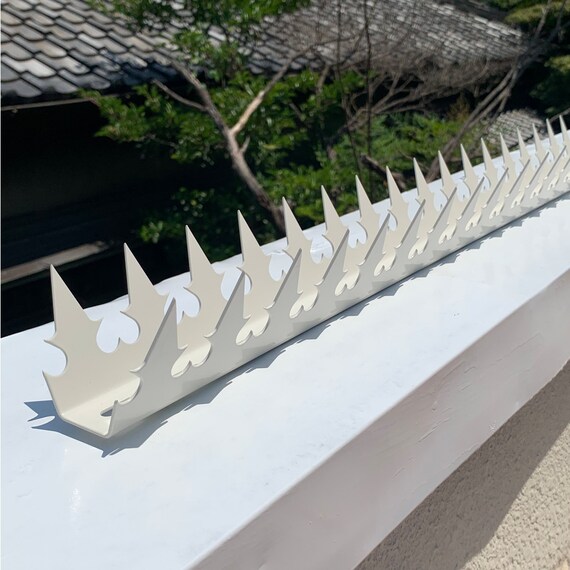 Security Fence Wall Spikes Stainless Steel White 1m Crafted in Japan 39.37in 