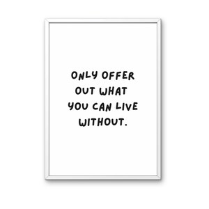 Somente Oferta | Impressão Digital de Poesia | Citação para Impressão | Arte de Parede | Decoração para Casa | Download Digital
