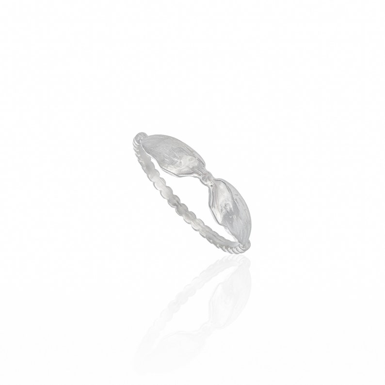 Thin Dot Ring With Angel Wings Elegant Silver Ring Sterling Silver Ring Angel Wings Ring Silver Ring 925