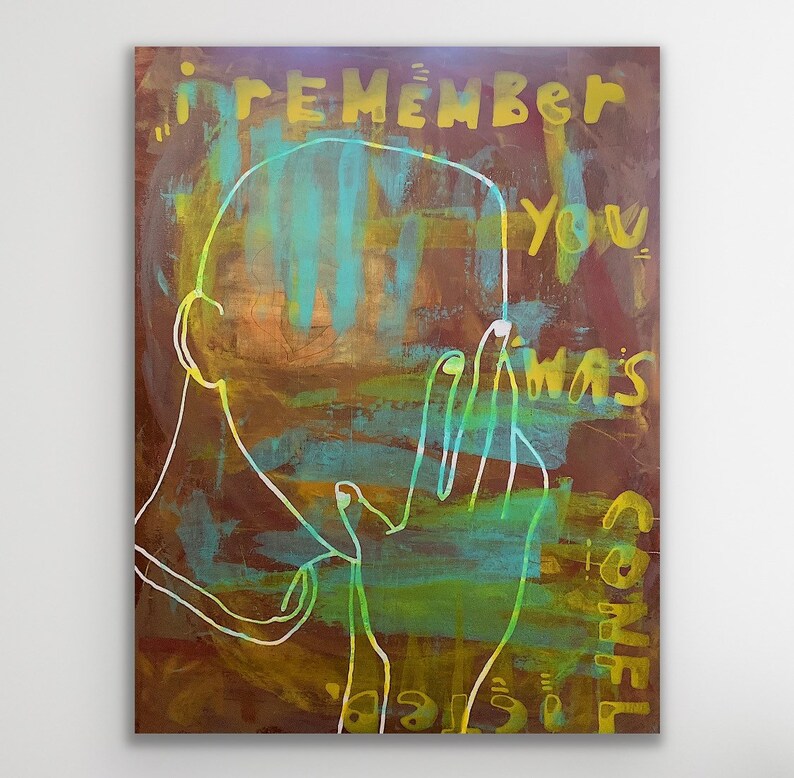 I Remember You Was Conflicted Kendrick Lamar Painting Hip Etsy