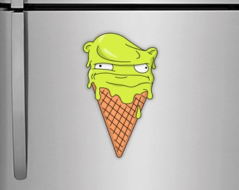 kuchi kopi, melted ice cream cone, bob's burgers magnet