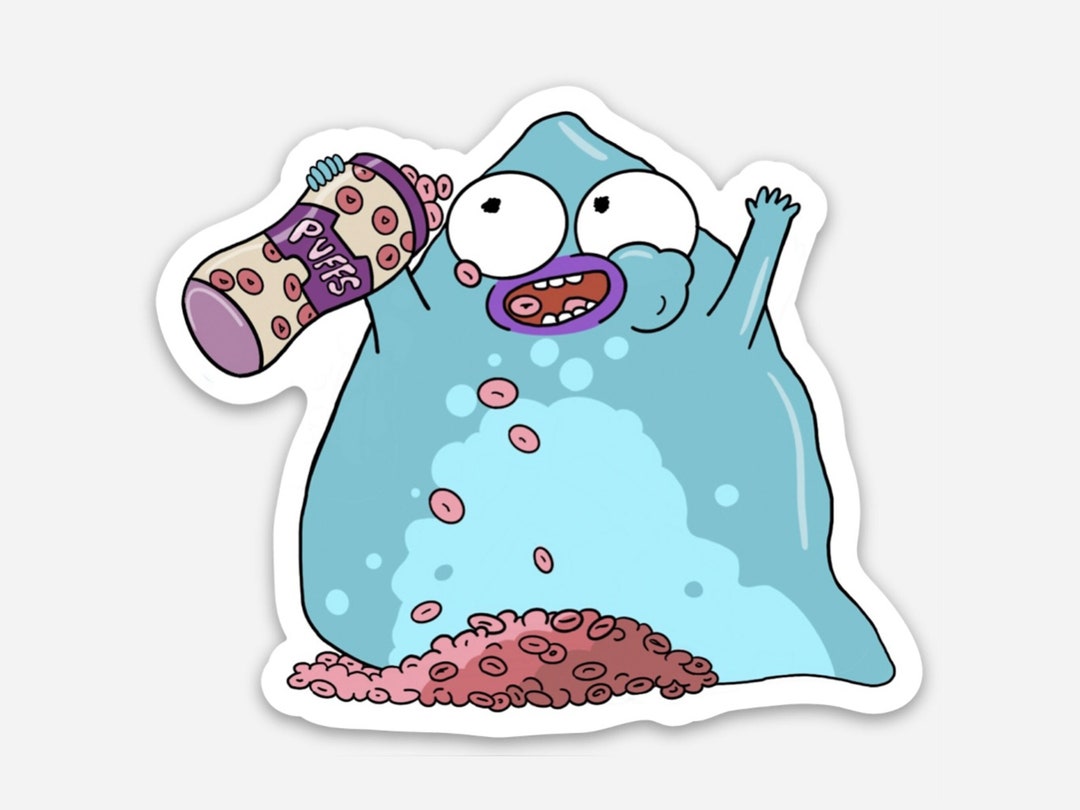 Solar Opposites the Pupa, Fat Pupa, Blue Pupa, Shlorp Alien, Solar Opposites Sticker Etsy