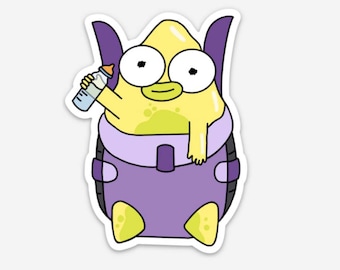 Solar Opposites The Pupa, Baby Pupa, Yellow Pupa, Planet Shlorp Alien, Solar Opposites Sticker