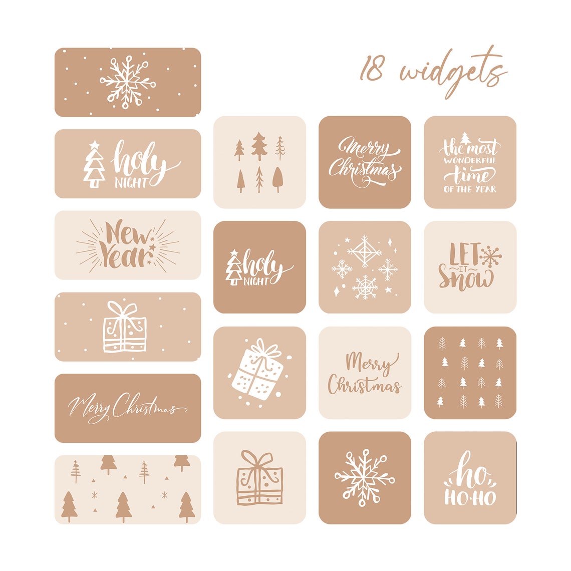 Cozy Christmas Widget Pack iOS 14 Widgets iOS 14 Christmas Etsy Christmas Widgets