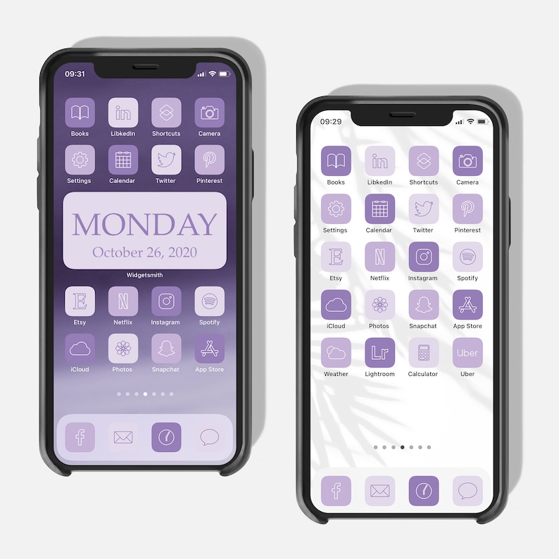 Lavender App Icons Purple Icons Iphone App Covers Purple Etsy