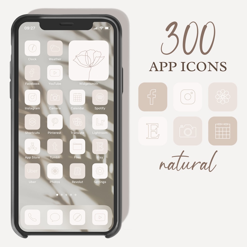 beige aesthetic ios boho neutral iphone icons app minimal etsy loading
