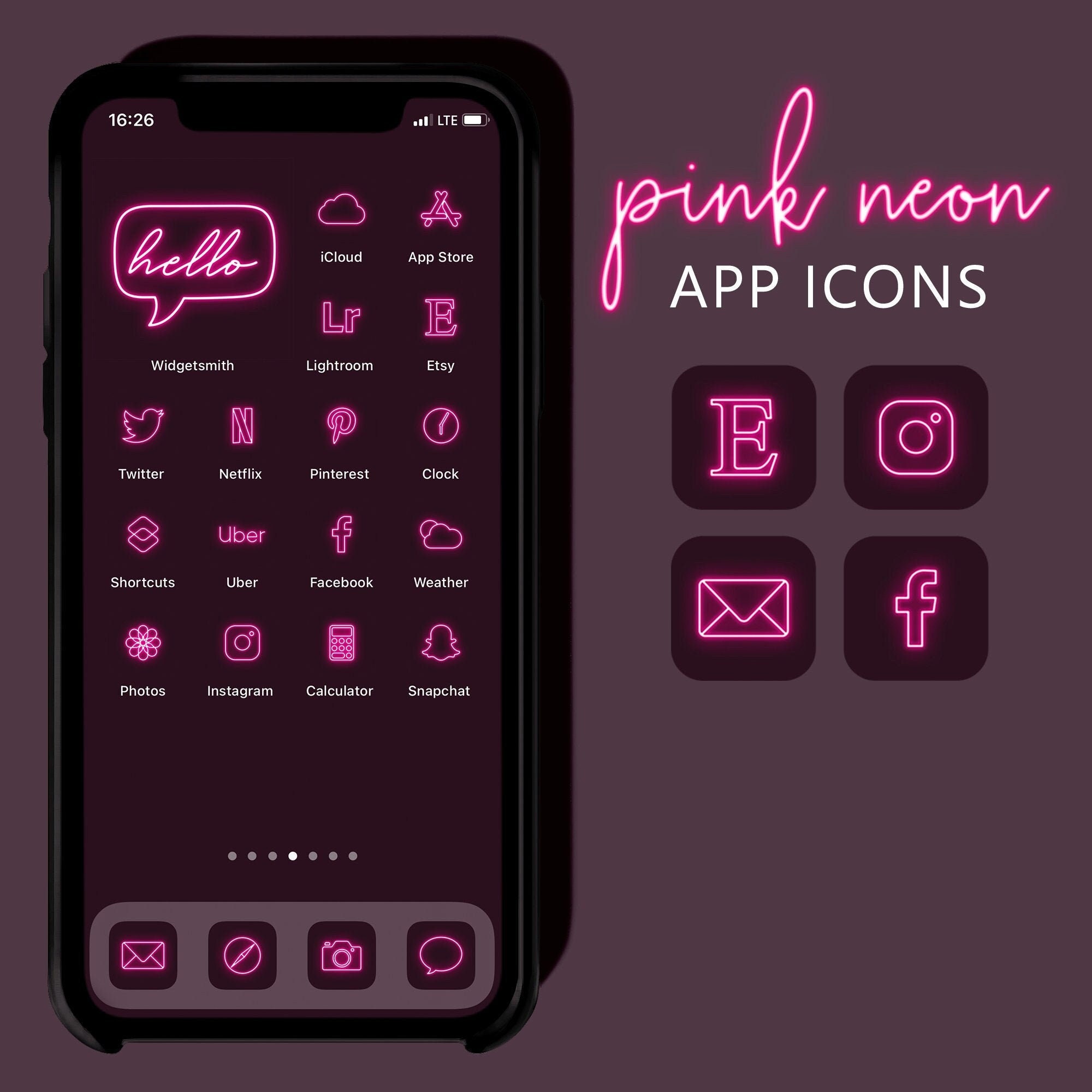 Pink Neon App Icons Neon Aesthetic Ios 14 Icons Iphone Icon Etsy Pink Neon App Icons Neon Aesthetic Ios 14 Icons Iphone Icon Etsy
