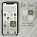 Green App Icons, Neutral Green Aesthetic Boho iPhone Covers, iOS 14 App Icons, Minimal App Covers, Icons for iPhone 