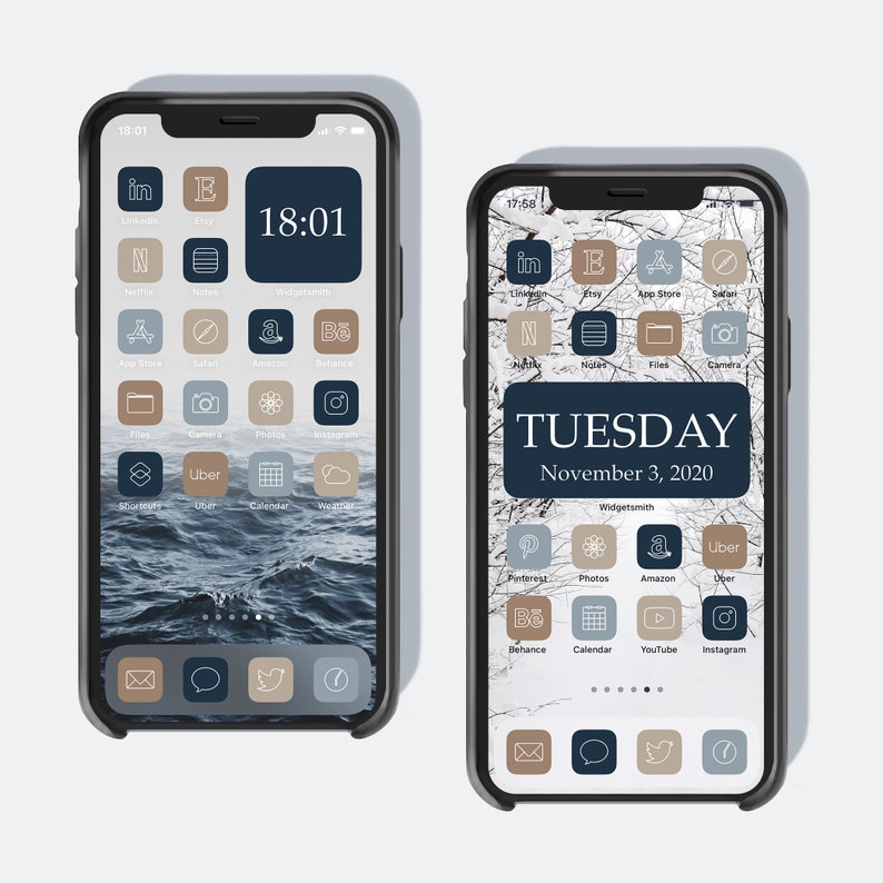 400 Fargo App Icons iOS 14 Blue Icons Winter Aesthetic