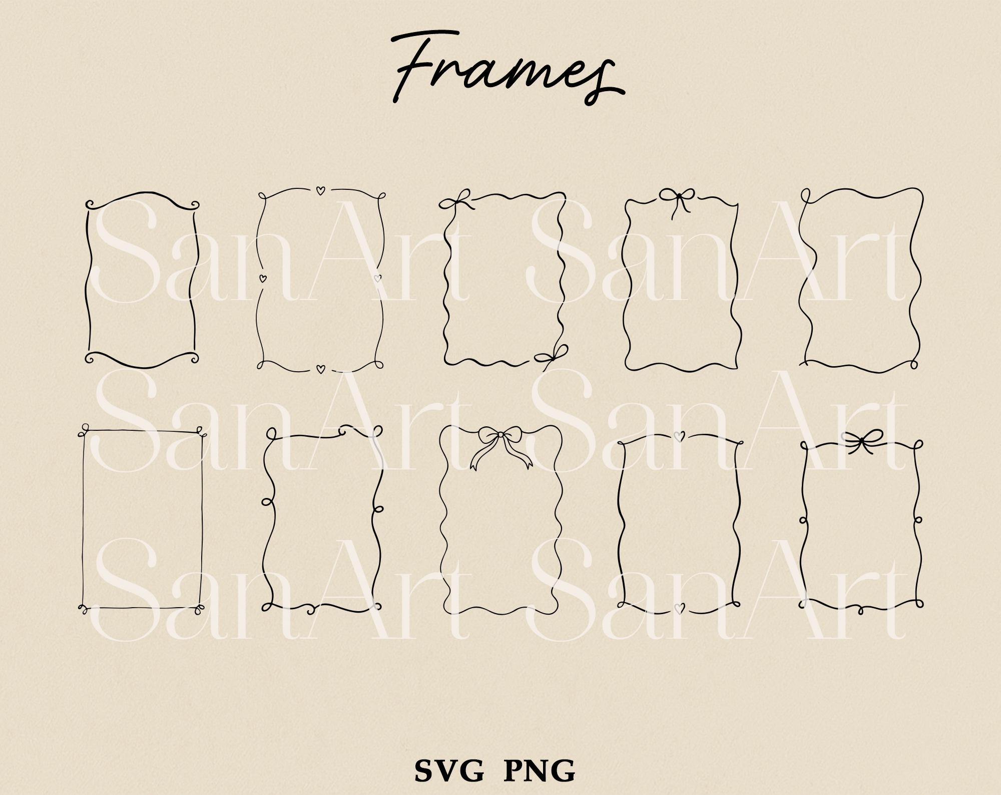 Hand Drawn Wedding Illustrations, Whimsical Wedding SVG Clipart Bundle ...