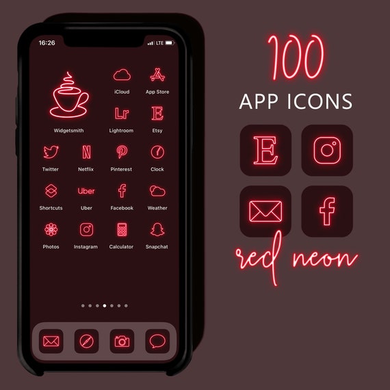 Featured image of post Neon Red Aesthetic Logos For Apps