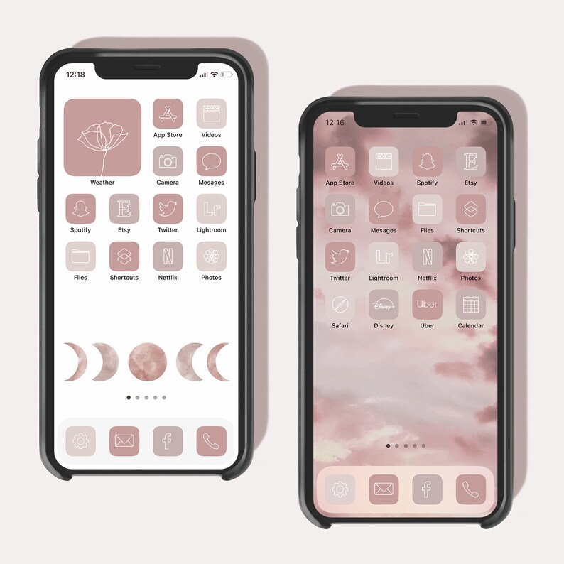 300 App Icons Ios 14, Ios Icon Set, iPhone Icon Aesthetic, Custom App ...