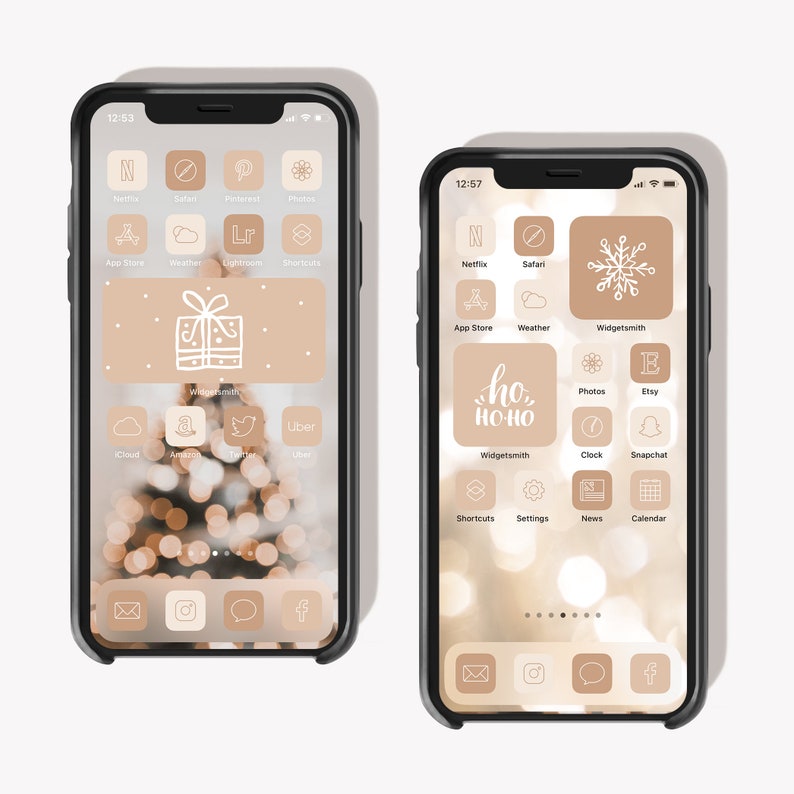 Cozy Christmas Widget Pack iOS 14 Widgets iOS 14 Christmas Etsy Christmas Widgets