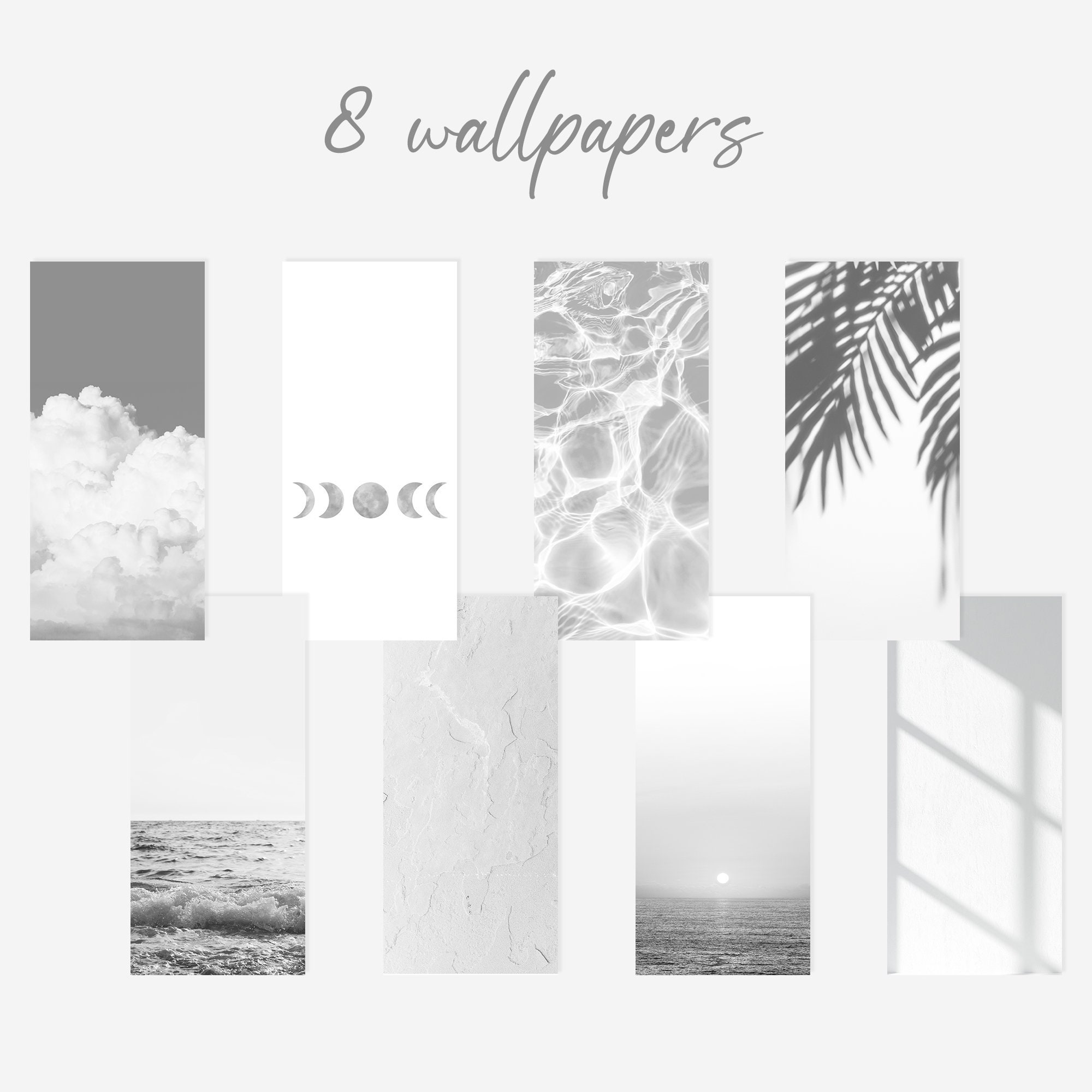 Ios Icon Pack White White Icons, Ios Icon Pack, Homescreen Icons, Minimal Icons Pack for ...