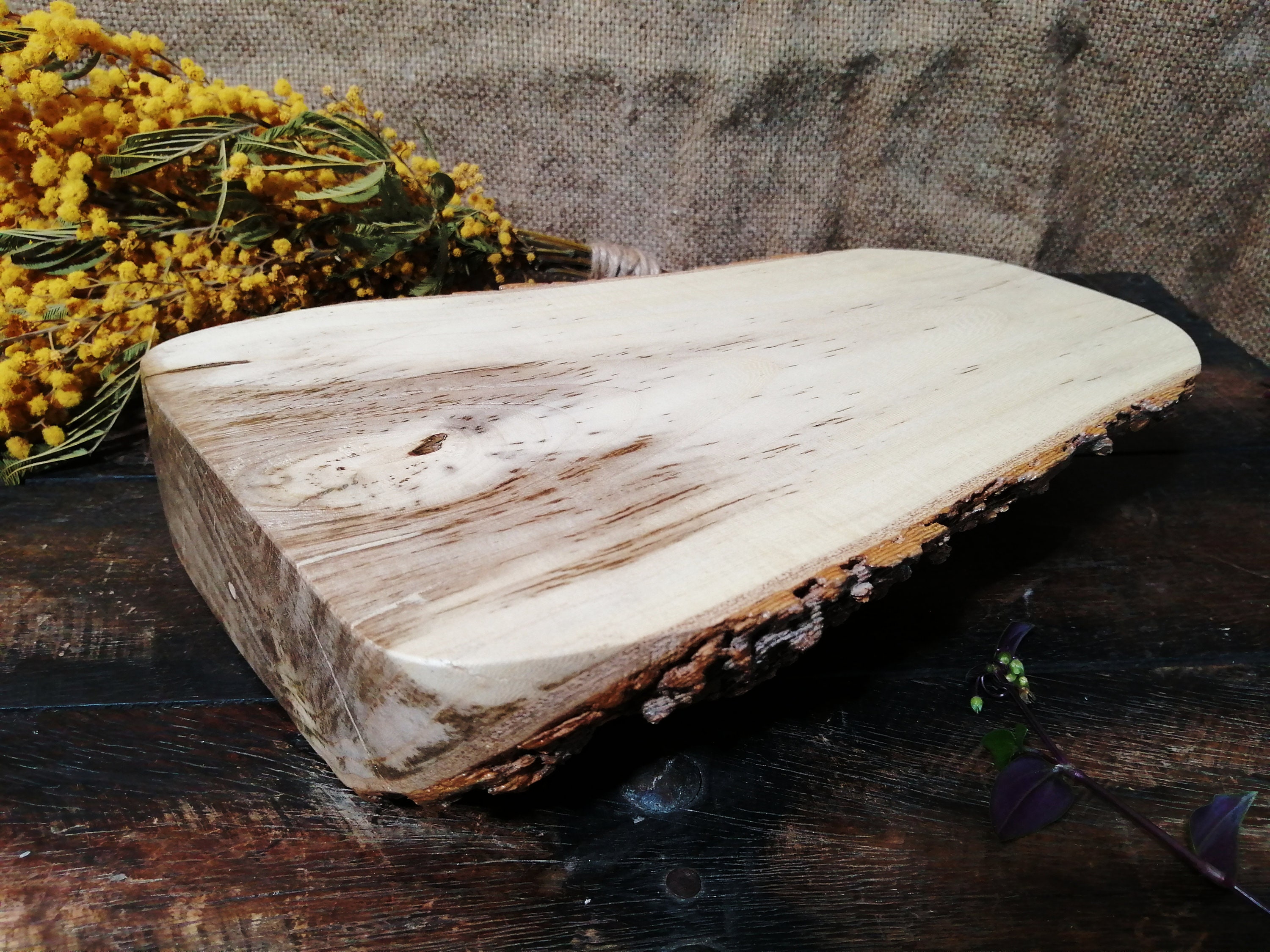 Plateau original et unique en bois de figuier naturel Etsy
