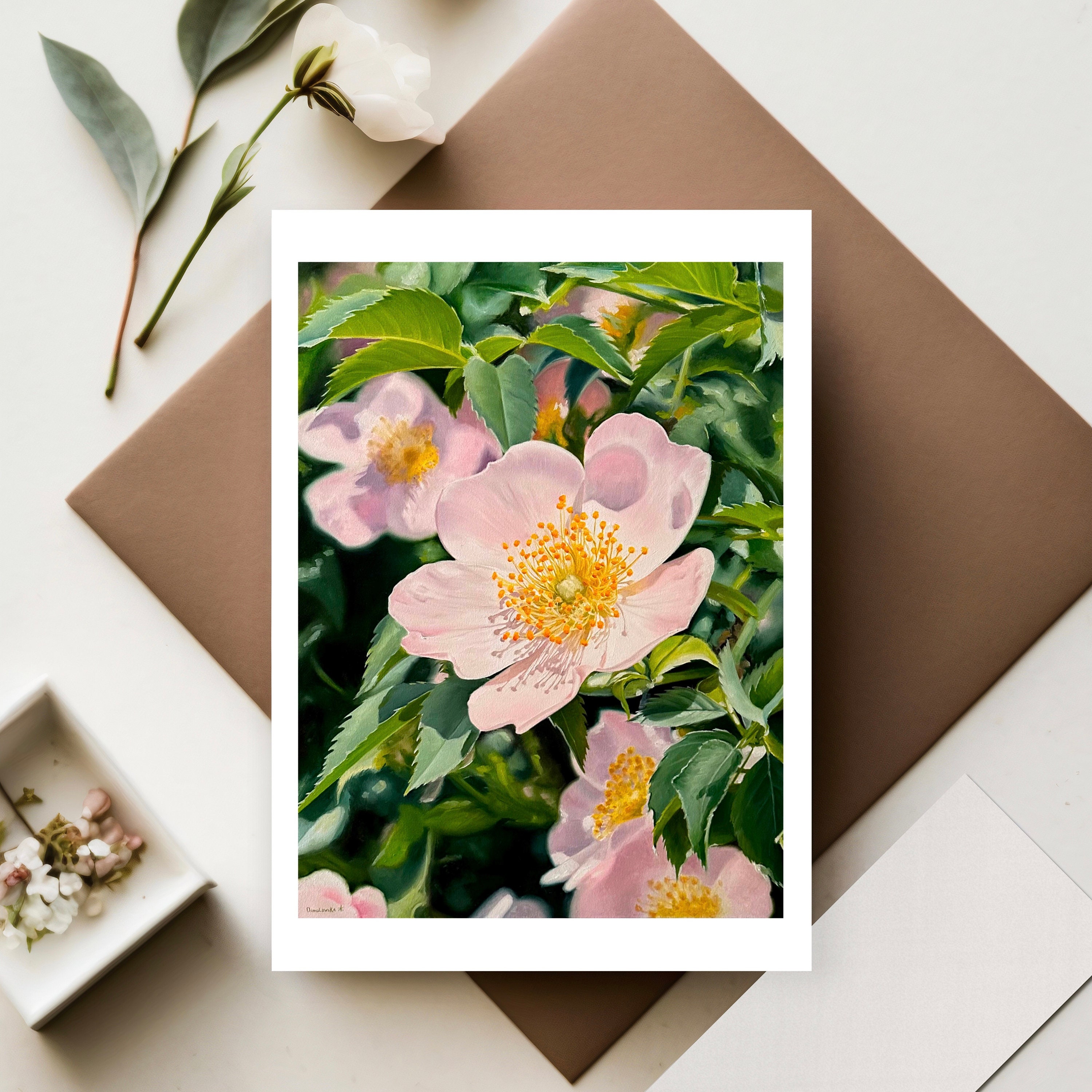 Greeting Card Pack of 10, Greeting Cards Set, Floral Art Cards ...