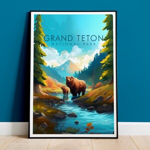 Grand Teton Print, Travel Print