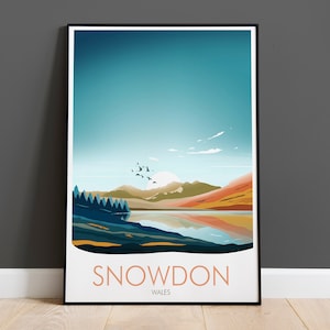 Visit Snowdon Print, Wales