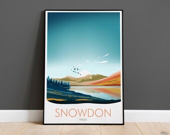 Visit Snowdon Print, Wales