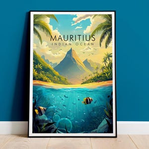 Mauritius Print, Mauritius Poster, Plakaty podróżnicze, Wydruki podróżnicze