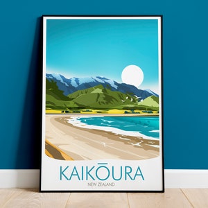 Traditional New Zealand Print, Kaikoura Print