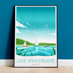 Windermere Druck, der Seenplatte