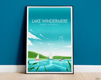 Lake Windermere Print, Lake District