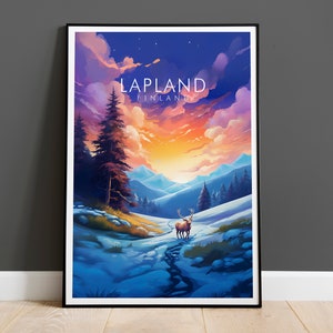 Lapland Print, Travel Print