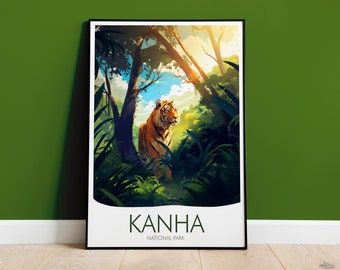 Kanha National Park Print, India Travel Print