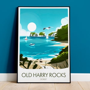 Impresión de Dorset, Old Harry Rocks