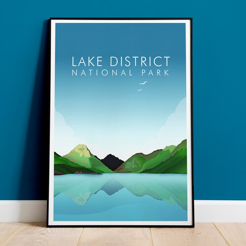 Lake District Art Print UK National Park Cumbria Hiking Etsy UK