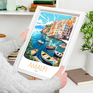 Amalfi Print, Amalfi Coast Poster, Italy Travel Print image 2
