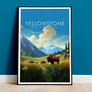 Estampado de Yellowstone, Estampado de viaje