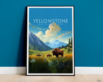 Yellowstone Print, Travel Print